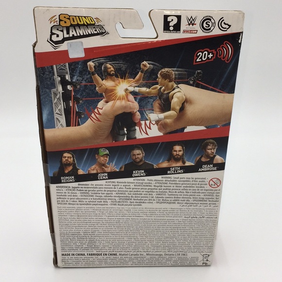 2018 WWE Sound Slammers Dean Ambrose Wrestler Action Figure Battle Sounds - Picture 4 of 13
